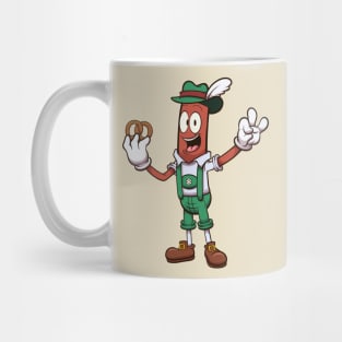 Oktoberfest Sausage With Pretzel Mug